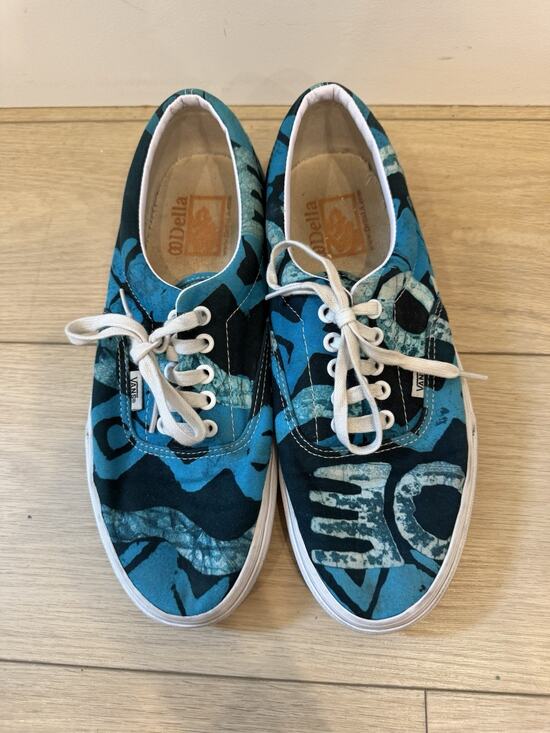 Vans Other - RARE VANS Della Era Low Top Sneakers Multicolored Green Blue Sz 10 Mens Shoe